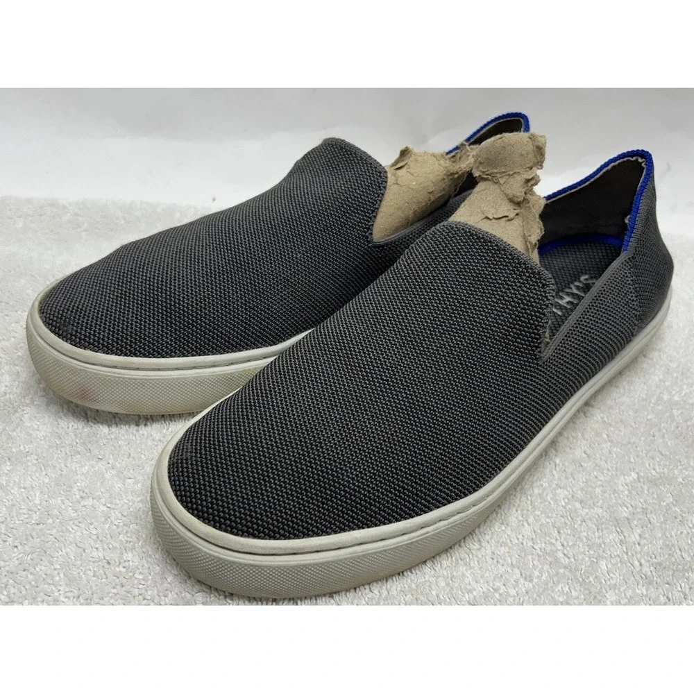 Rothy's Womens Size 8.5 Gray The Original Slip On Sneaker Shoes